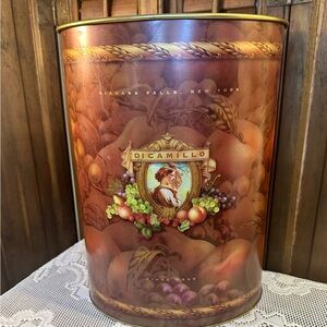 Vintage Rare Di Camillo Bakery "Festa Della Frutta" Collectible Keepsake Tin